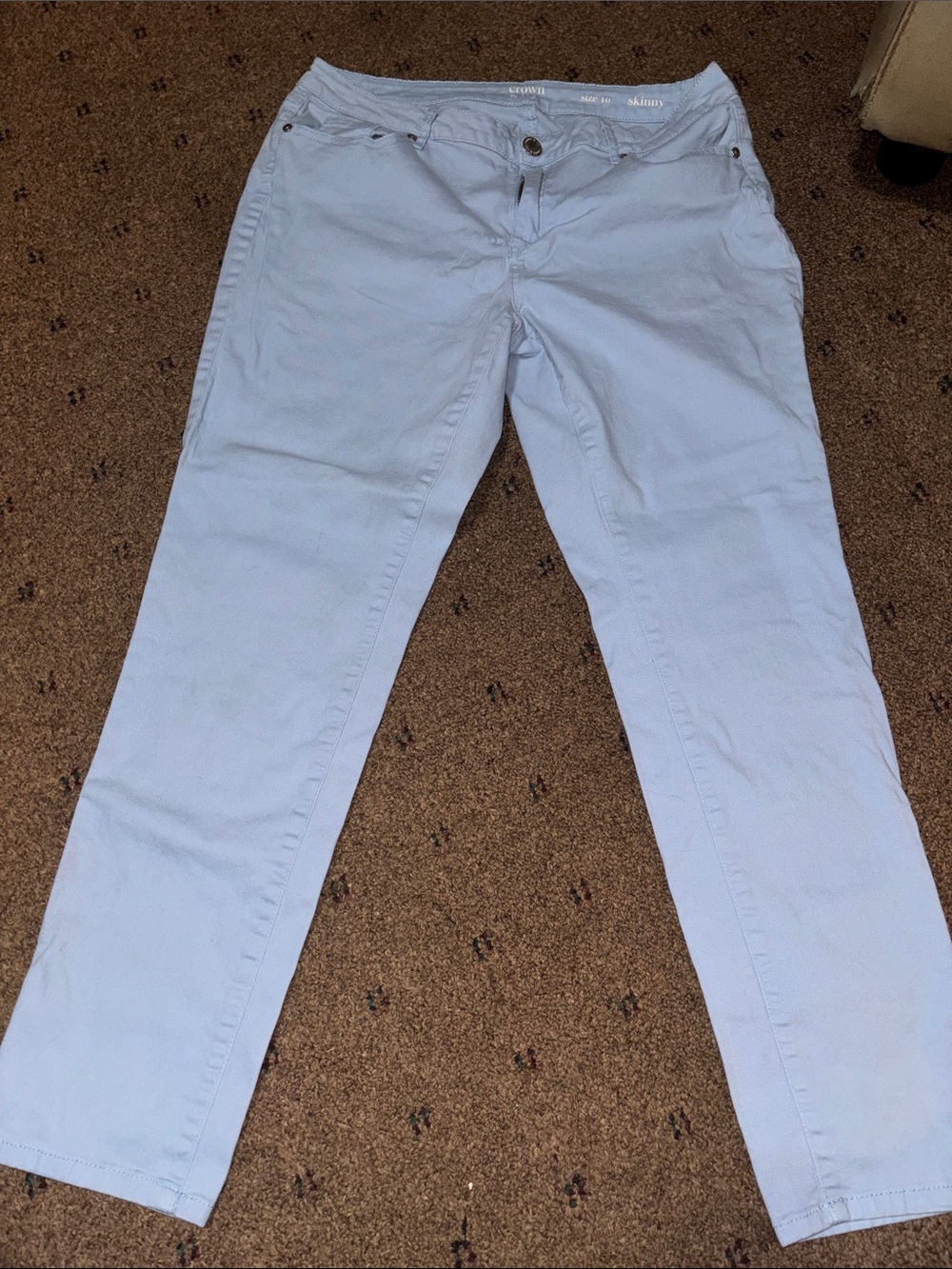 crown & ivy Pale Blue Skinny Jeans